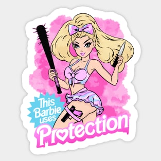 This Babe Uses Protection Sticker